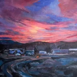 ערב ליד הבית-המדורה