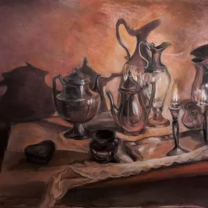 אור הנרות וכלים יפים