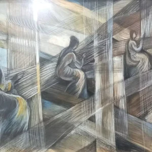 נשים אורגות חוטי אור וחושך